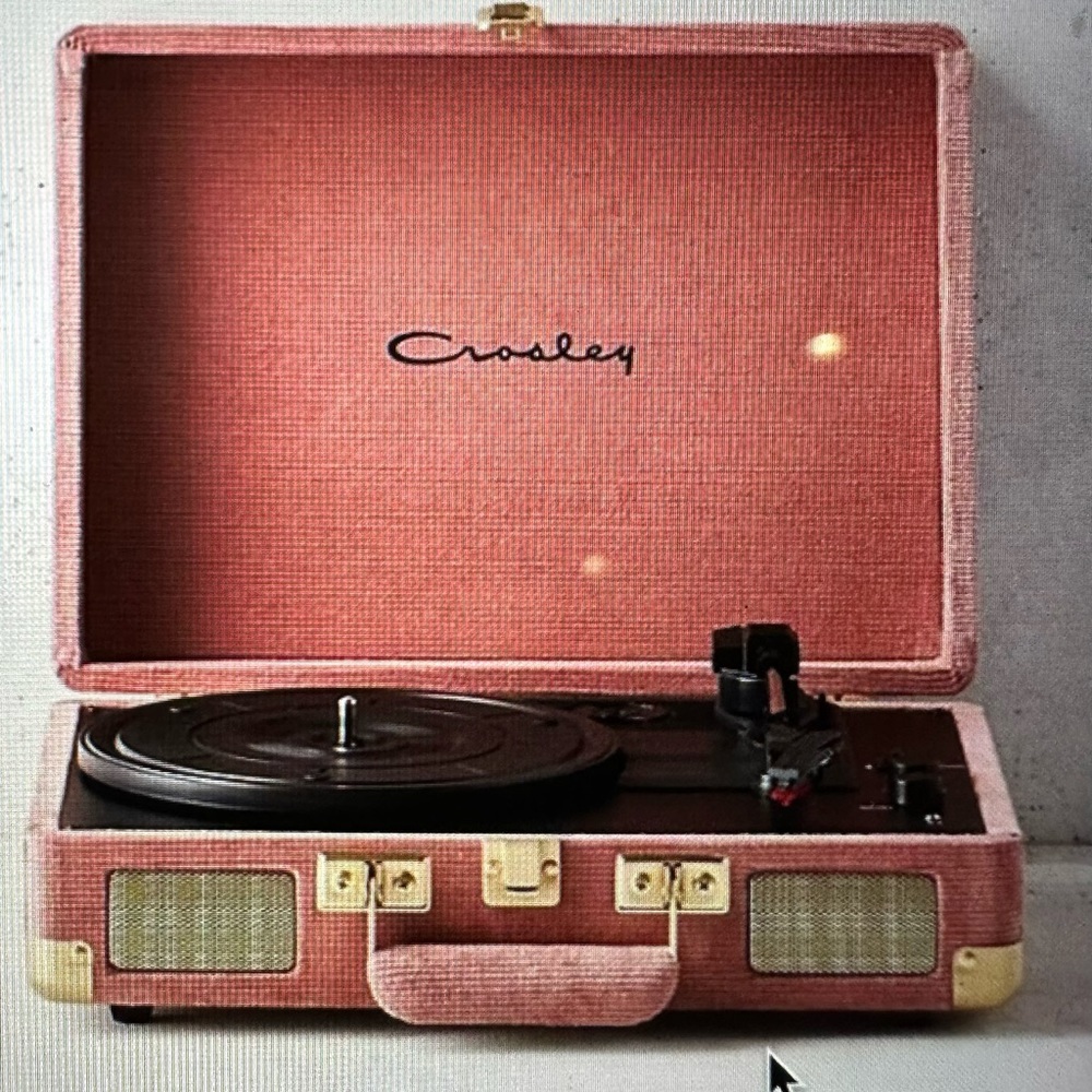 Crowley Corduroy Cruiser Bluetooth Record Player Rose